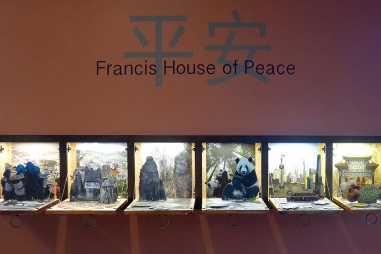 Art installation at Francis House of Peace