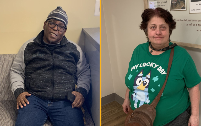 Portraits of Project HOME residents Anthony and Maureen