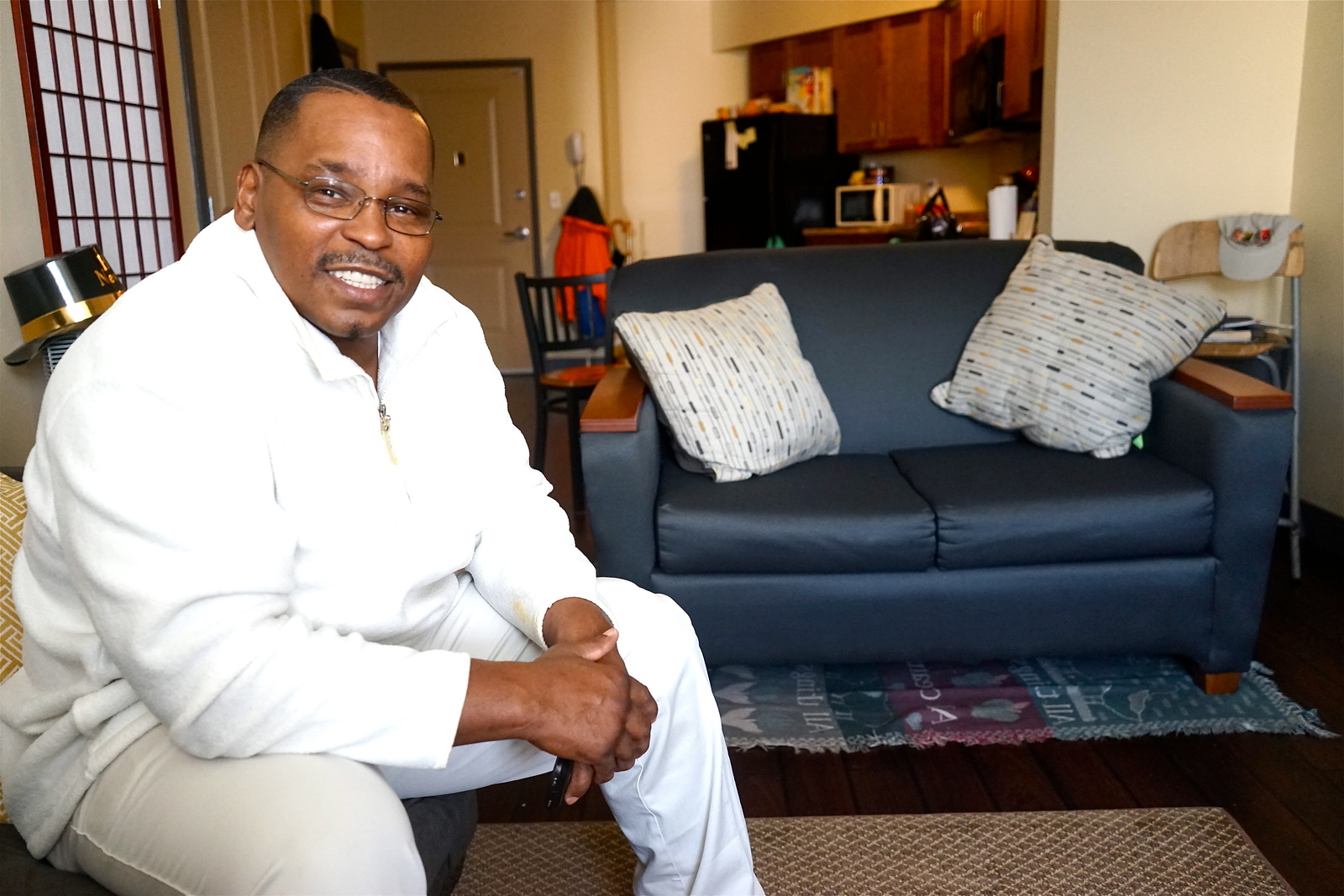 Anthony finds joy participating in Project HOME's community events.