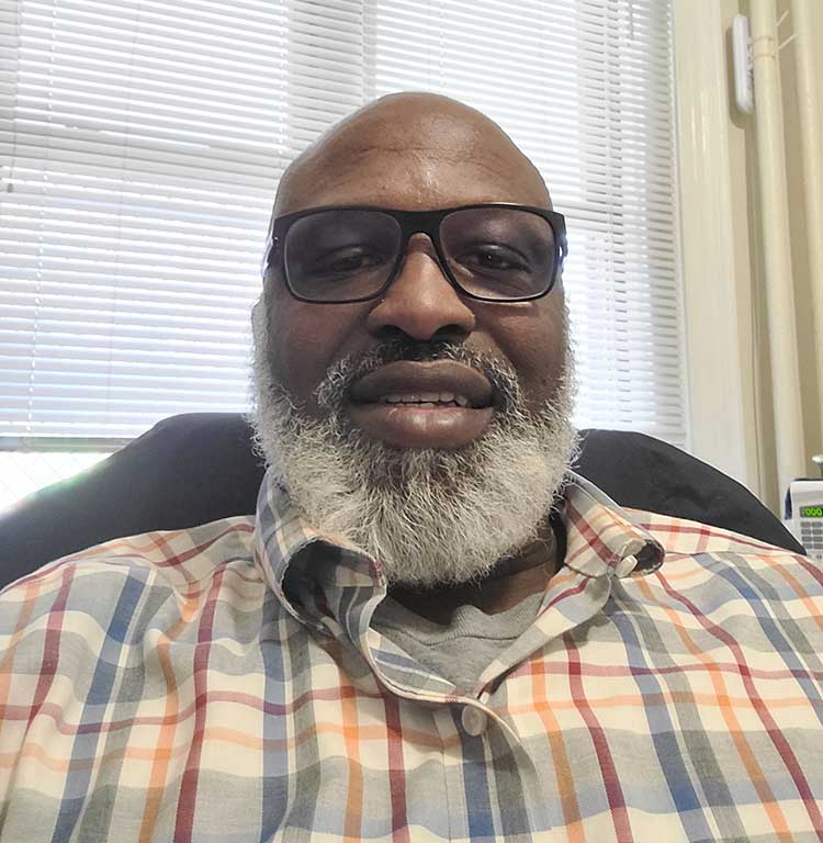Victor Jackson, a resident support coordinator at Hope Haven, one of our permanent supportive recovery housing residences for men.