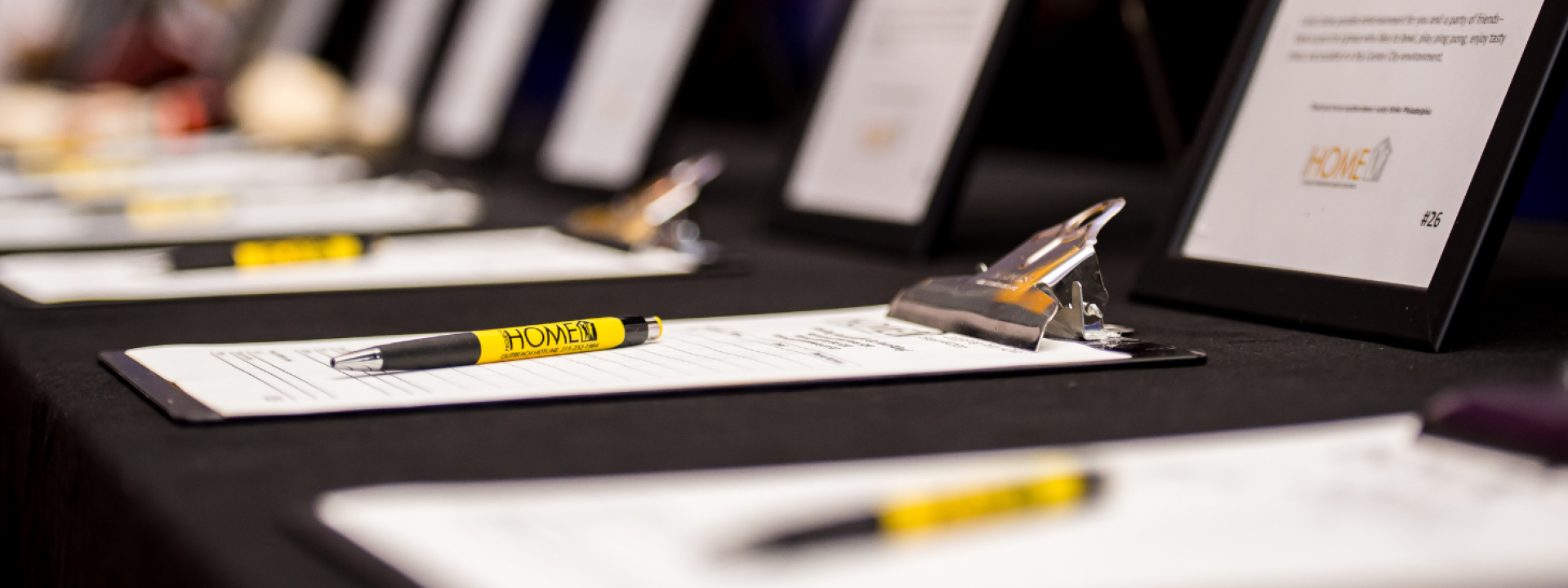 The silent auction at Project HOME's Bring Philly HOME event