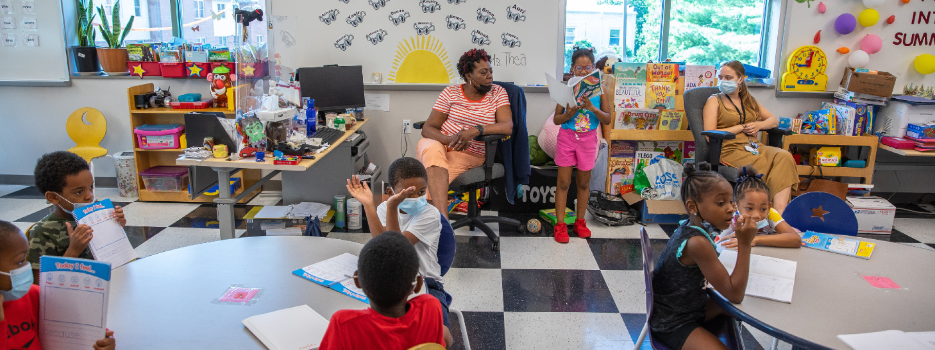 Kids in a classroom