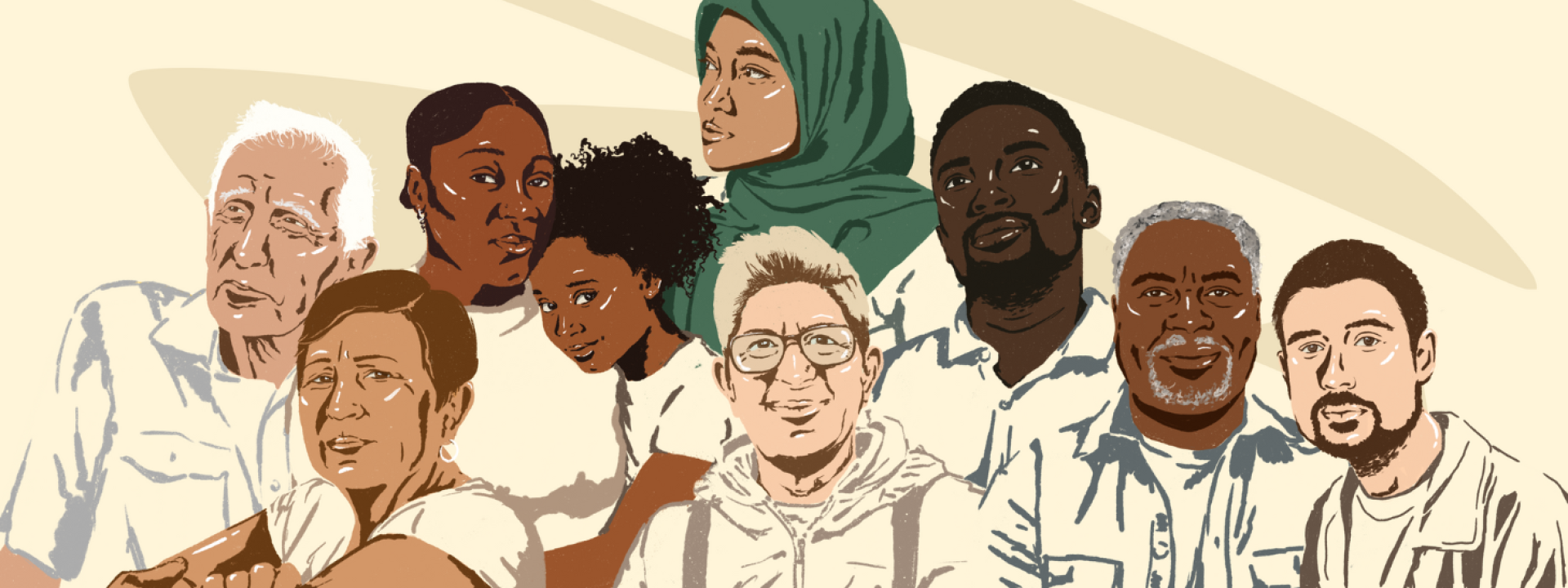 A diverse group of people