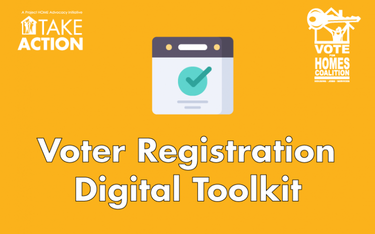 Voter registration digital toolkit graphic