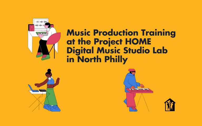 Music Production Training at the Project HOME Digital Music Studio Lab in North Philly