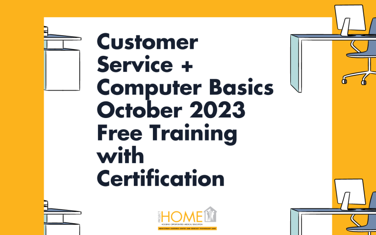 Customer Service + Computer Basics October 2023 Free Training with Certification