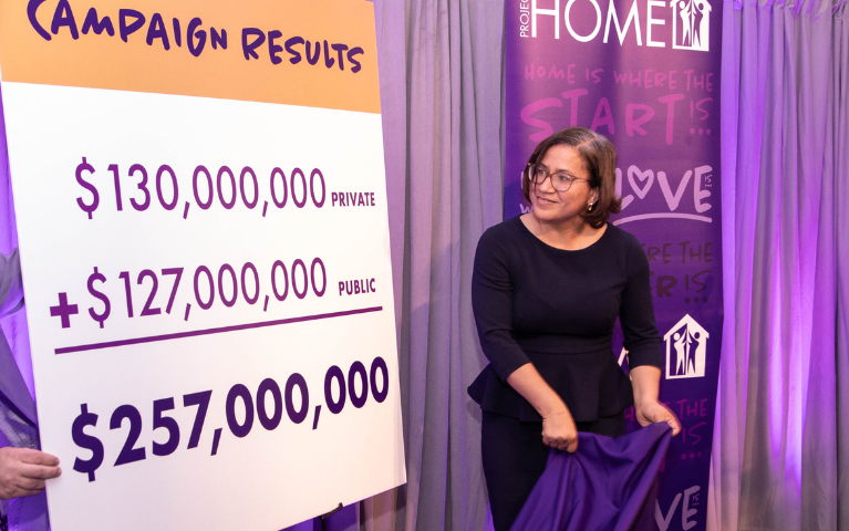 Donna Bullock unveiling campaign number