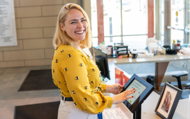 Erika Schellinger, the acting Director of Operations and Revenue Manager at Project HOME, shares her excitement about the new patient portal. 