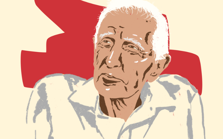 An elderly man