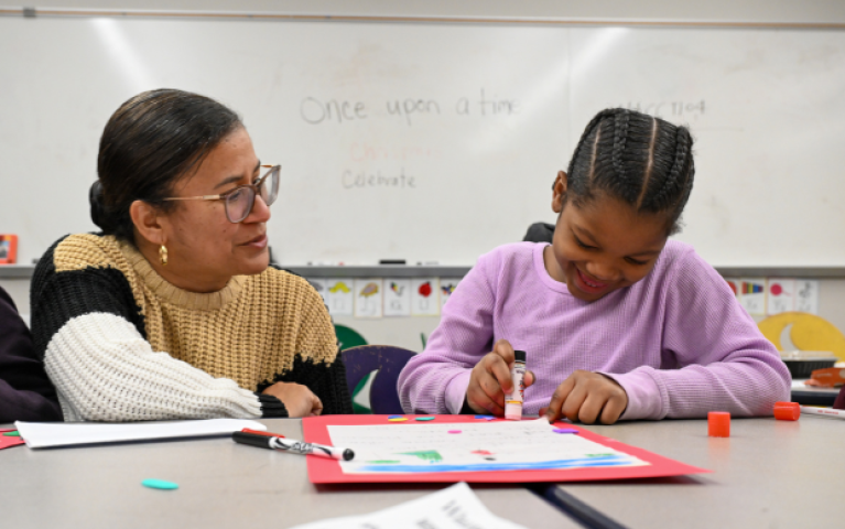 Donna and a student at HLCCTL.