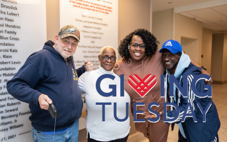 people standing together and smiling