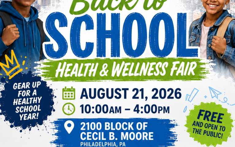 Community Back to School Health and Wellness Fair Flyer