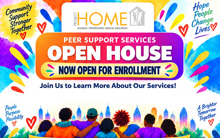 Peer Support Services Open House flyer