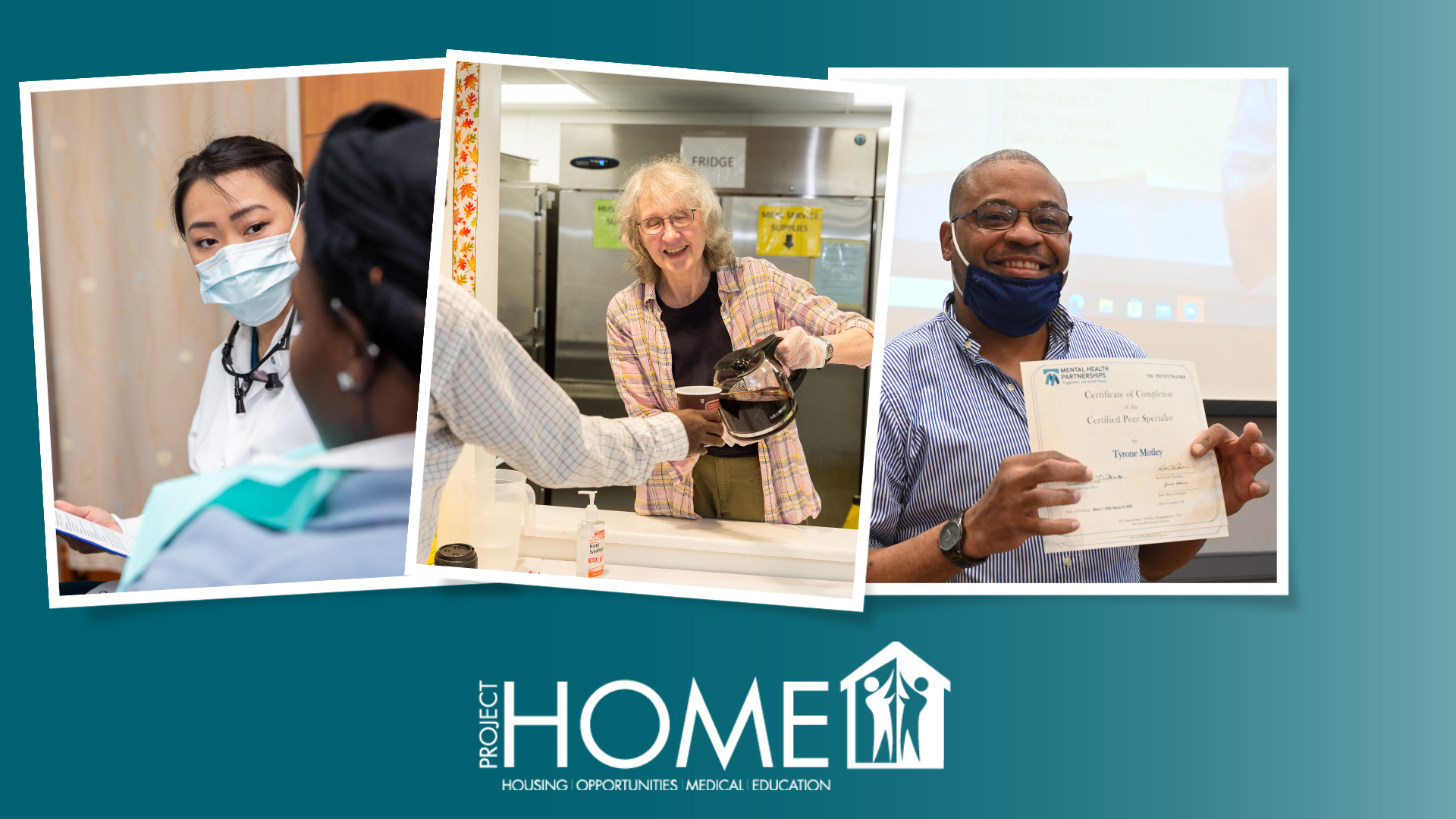 collage of Project HOME services
