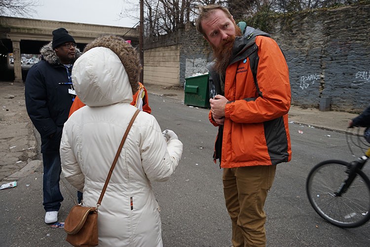 Project HOME outreach workers in Kensington