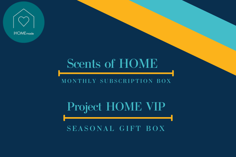 Scents of HOME and Project HOMEmade VIP title card.