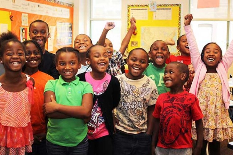 Students from Project HOME's Afterschool Program at the Honickman Learning Center Comcast Technology Labs