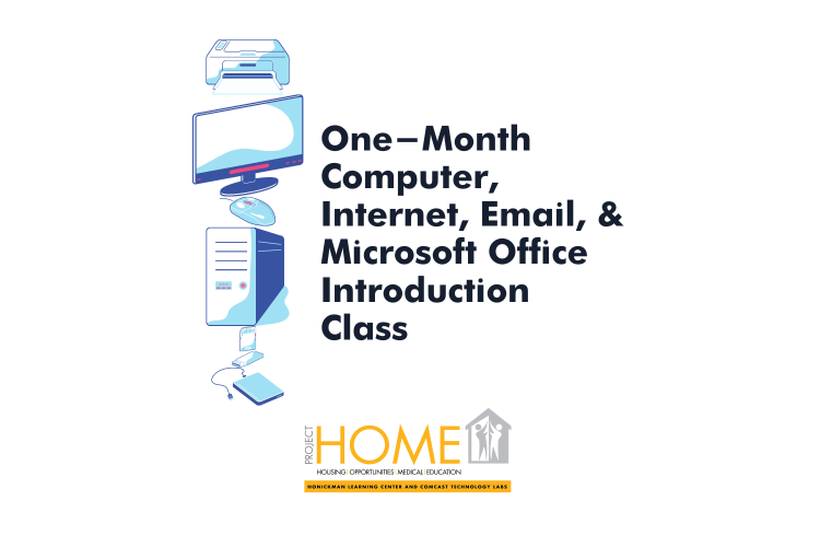 One-Month Computer, Internet, Email, & Microsoft Office Introduction Class