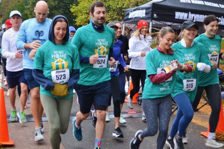 Runners participating in the 3rd Annual Race HOME