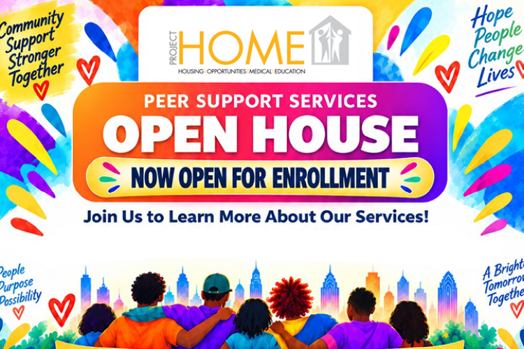 Peer Support Services Open House flyer